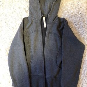 Dark Grey Lululemon Zip Up Sweater